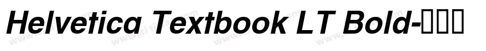Helvetica Textbook LT Bold字体转换